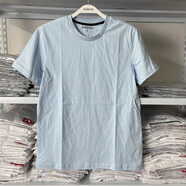 班尼路短袖t恤男純棉衣服圓領(lǐng)純色t恤男裝半袖體恤 淺藍色42B M