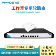 維盟wayos工作室軟路由多IP千兆WIFI6適用于電商平臺(tái)小紅書抖音快手游戲試玩直播拉新小說短劇刷視頻 【手機(jī)100臺(tái)】工作室軟路由*1臺(tái)+吸頂AP*1個(gè)