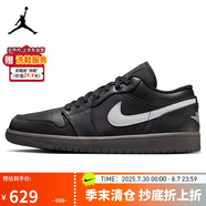 Jordan休閑鞋男子AJ1 JORDAN 1 LOW 低幫運(yùn)動(dòng)鞋HV5968-001黑/白42
