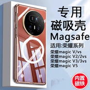 黑天虎保護(hù)套magicv5外殼高級(jí)鏡頭vs超薄榮耀簡(jiǎn)約magicvs3男適用折疊v5新款摔磁吸殼全包防感女 Magic V3【黑色】磁吸殼 榮耀其他型號(hào)
