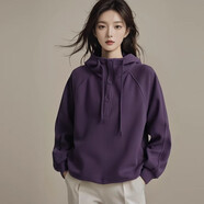 AEMAPE連帽衛(wèi)衣女外套美式拉德春秋季新款韓版百搭開(kāi)春寬松ins潮流上衣 紫色一春秋款衛(wèi)衣 L 建議116-130斤