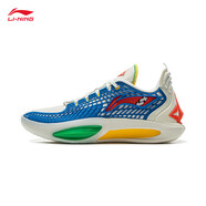 李寧（LI-NING）JB3 關(guān)愛丨籃球鞋男鞋2025春季新款耐磨比賽運(yùn)動鞋 乳白色/深耀藍(lán)/亮茄紅-27 43