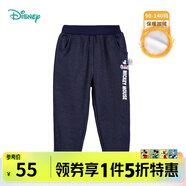 迪士尼寶寶（Disney Baby）迪士尼童裝兒童長褲迪士尼寶寶系列休閑褲 深藏青K1192 6歲/身高130cm