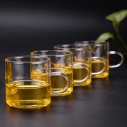 禾艾蘇(heisou)玻璃杯耐熱小杯子品茗杯功夫小茶杯130ML 8個(gè)130ml杯子