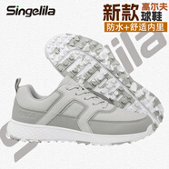 Singelila高爾夫球鞋男女士夏季2025新款golf運(yùn)動(dòng)鞋透氣柔性鞋舒適減震 【NEW】灰色 37
