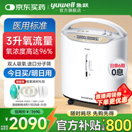 魚躍（yuwell）3L升制氧機(jī)家用 老年人醫(yī)用級便攜式肺氣腫呼吸氧氣帶霧化一體機(jī) 【8F-3CW活性碳過濾技術(shù)】3L穩(wěn)定制氧霧化一體
