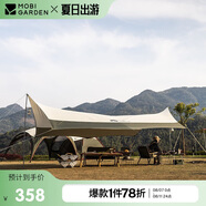 牧高笛六角天幕戶外露營遮陽防曬防雨天幕俊庭升級版 NX20661025 橄欖綠