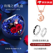 匆匆那年（Congcongnanian）【新品】小王子與玫瑰花純銀項鏈女生輕奢小眾設計鎖骨鏈彩金吊墜 小王子守護玫瑰項鏈+對戒+玫瑰之