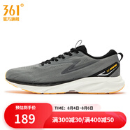 361度男鞋運(yùn)動(dòng)鞋秋季新款361度男輕速跑鞋 石墨灰/曜石黑 44