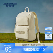 斯凱奇（Skechers）男女同款196家族雙肩包電腦包學(xué)生經(jīng)典百搭簡(jiǎn)約高中書(shū)包旅行背包 淺沙黃色/01LU 20-30升