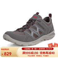 ECCO愛(ài)步男鞋戶(hù)外網(wǎng)孔透氣多功能運動(dòng)鞋熱酷系列825774黑色保稅倉發(fā)貨 灰色-56586 39