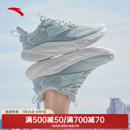 安踏（ANTA）【綿綿彈2】運(yùn)動(dòng)鞋女鞋跳膠彈科技軟底繩鞋跑步 白灰綠-4 39