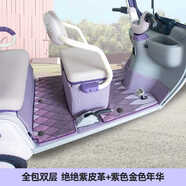 大安蘇SU7蘇8蘇9pro綠佳P32飛鴿su8電動(dòng)三輪車(chē)腳墊地墊絲圈防滑墊 全包雙層 絕絕紫皮革+紫色金色年華n2