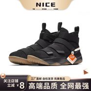 NICE詹姆斯士兵11代 Lebron11 減震防滑中幫實(shí)戰(zhàn)籃球鞋 黑銀 45