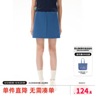 ELLE KIDS童裝 繡花拉鏈衛(wèi)衣半身裙套裝女童都市運動休閑春裝衛(wèi)衣/半裙可選 湖藍色半裙 120 （110/120）