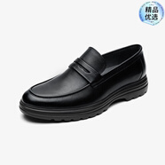 萊爾斯丹（le saunda）2023夏季新款圓頭低幫套腳樂福鞋男鞋4MM58601 黑色 BKL 40