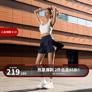 Monster Guardians運動半身裙女 高腰顯瘦雙層打底防走光戶外休閑網(wǎng)球短裙 藏青色 L