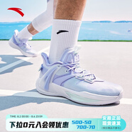 安踏籃球鞋男地板克星2024低幫鞋子男KT湯普森減震耐磨防滑運(yùn)動(dòng)鞋 水池藍(lán)/泡沫綠-1 44.5 (約275mm)