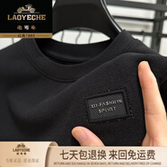 老爺車(chē)雙面德絨短袖T恤男士秋冬季加厚磨毛保暖半袖圓領(lǐng)打底衫內(nèi)搭上衣 黑色 XYY-551 XL
