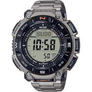 卡西歐（CASIO）男名品腕表防水戶外手表PRG340太陽能運(yùn)動(dòng)手表戶外探險(xiǎn)日常佩戴 Silver PRG-340T-7CR