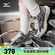 美津濃（MIZUNO）男女跑步運動(dòng)鞋 緩震透氣 網(wǎng)面拼接 反光標識 RACER S