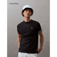 添柏嵐男式簡約印花棉圓領(lǐng)T恤短袖40HM229 黑色 3XL