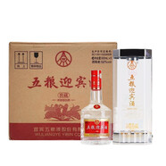 五糧液濃香型白酒整箱52度高檔純糧白酒婚慶喜宴商務(wù)送禮整箱白酒禮盒裝 52度 500mL 6瓶 五糧迎賓酒窖藏