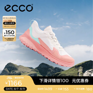 愛步（ECCO）休閑鞋女 25年跑步鞋時(shí)尚百搭輕便拼接運(yùn)動(dòng)鞋女鞋 奧途824333 橘粉色/白色/淺綠色82433361230 37