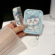 接運貓鏡子梳子二合一HelloKitty小梳子隨身鏡便攜鏡子帶梳子二合一迷你 小八中華娘+同款梳子+掛件