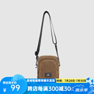 探路者單肩包秋冬休閑日常包戶外搖粒絨挎包運(yùn)動(dòng)包男女通用 勵(lì)茶色 均碼