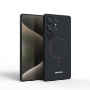 巔峰狼適用于 於三星Galaxy S25 Ultra 帶鏡頭膜磁吸充電S24 FE 手機保 黑色 三星Galaxy S20 F