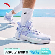 安踏籃球鞋男地板克星2024低幫鞋子男KT湯普森減震耐磨防滑運(yùn)動(dòng)鞋 水池藍(lán)/泡沫綠-1 44.5 (約275mm)