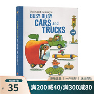 英文原版繪本 英語(yǔ)啟蒙早教紙板 親子互動(dòng) 斯凱瑞童書 Richard Scarry  I am a Bunny 我是一只兔子同作者 綠山墻 Busy Busy Cars Trucks 紙板