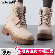 TimberlandT添柏嵐女鞋馬丁靴秋冬新款戶外運動通勤休閑厚底牛皮高幫靴A6AWC A6AWCDR1/淺粉色 35.5
