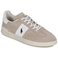 Polo Ralph Lauren拉夫勞倫 男士板鞋羊皮男士休閑鞋HRT AERA PP潮流男鞋日常出行 Beige 44