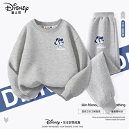 迪士尼童裝兒童秋季套裝新款寬松顯瘦男童運動秋裝上衣時尚百搭女童褲子