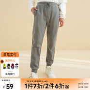 美特斯邦威（Meters Bonwe）休閑褲男夏季新款直筒純色新款舒適透氣束腳運(yùn)動褲長褲 賢者綠 L 17580A