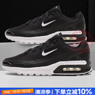 耐克（NIKE）男鞋 25夏新款A(yù)IR緩震氣墊鞋舒適耐磨低幫休閑鞋輕便透氣跑步鞋男 MAX氣墊/黑白款【店長推薦】 43 碼（內(nèi)長275mm）