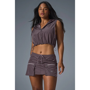 ALO YOGA現(xiàn)貨Crinkle Cropped Surplus Vest休閑拉鏈無(wú)袖外套馬甲 Raisinette S國(guó)內(nèi)現(xiàn)貨 S (4-6)