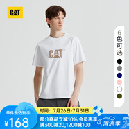 CAT卡特春新品男涼感設(shè)計(jì)反光logo印花短袖T恤輕戶外 白色 2XL