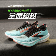 布魯克斯（BROOKS）Hyperion 3旋風(fēng) 跑鞋2025新款男女專(zhuān)業(yè)馬拉松運(yùn)動(dòng)跑步 【男】霧藍(lán)/黑色/熒光粉橘 41