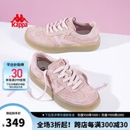 KAPPA卡帕女鞋厚底滑板鞋子女2024夏季新款運(yùn)動(dòng)休閑鞋軟底德訓(xùn)鞋小粉鞋 奶油粉 38