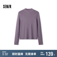 森馬（Semir）[商場同款]毛衣女緊身羊毛衫2024冬半高領(lǐng)打底衫顯瘦101724107003