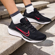 耐克（NIKE）男鞋 2025新款夏季跑鞋訓練舒適休閑鞋運動(dòng)鞋跑步鞋 QUEST 6-黑紅 44