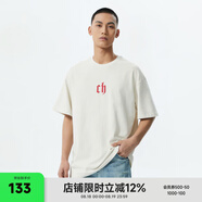 CHINISM CH純色簡(jiǎn)約短袖男夏季T恤半袖時(shí)尚寬松潮流休閑潮牌圓領(lǐng)情侶上衣 復古紅 L
