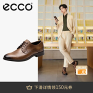 愛步（ECCO）皮鞋男 商務皮鞋男鞋簡約正裝皮鞋男士亮面皮鞋德比鞋 墨本621634 琥珀色62163401112 42 尺碼偏大