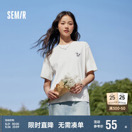 森馬[涼感T]觀園吉聯(lián)名短袖T恤女抗菌寬松熊貓夏裝潮109324100013