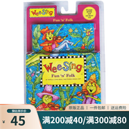 英文原版 Wee Sing Fun 'n' Folk 歐美經(jīng)典兒歌 音樂童話 附CD 幼兒韻文童謠 綠山墻