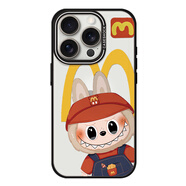 CASESHOCK×拉布布labubu高端品質(zhì)適用于蘋果16手機殼iPhone16Pro 拉布布4號款-透明黑框（升級版高品質(zhì)） iPhone 16