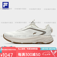FILA斐樂(lè )官方男鞋BOA NUVOLE 2路跑鞋2024夏季新款柔云鞋2運動(dòng)鞋 微白-WW 42.5